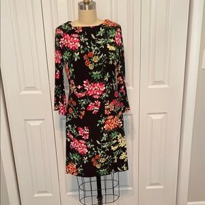 Tommy Hilfiger Floral Long Sleeve Sheath Dress